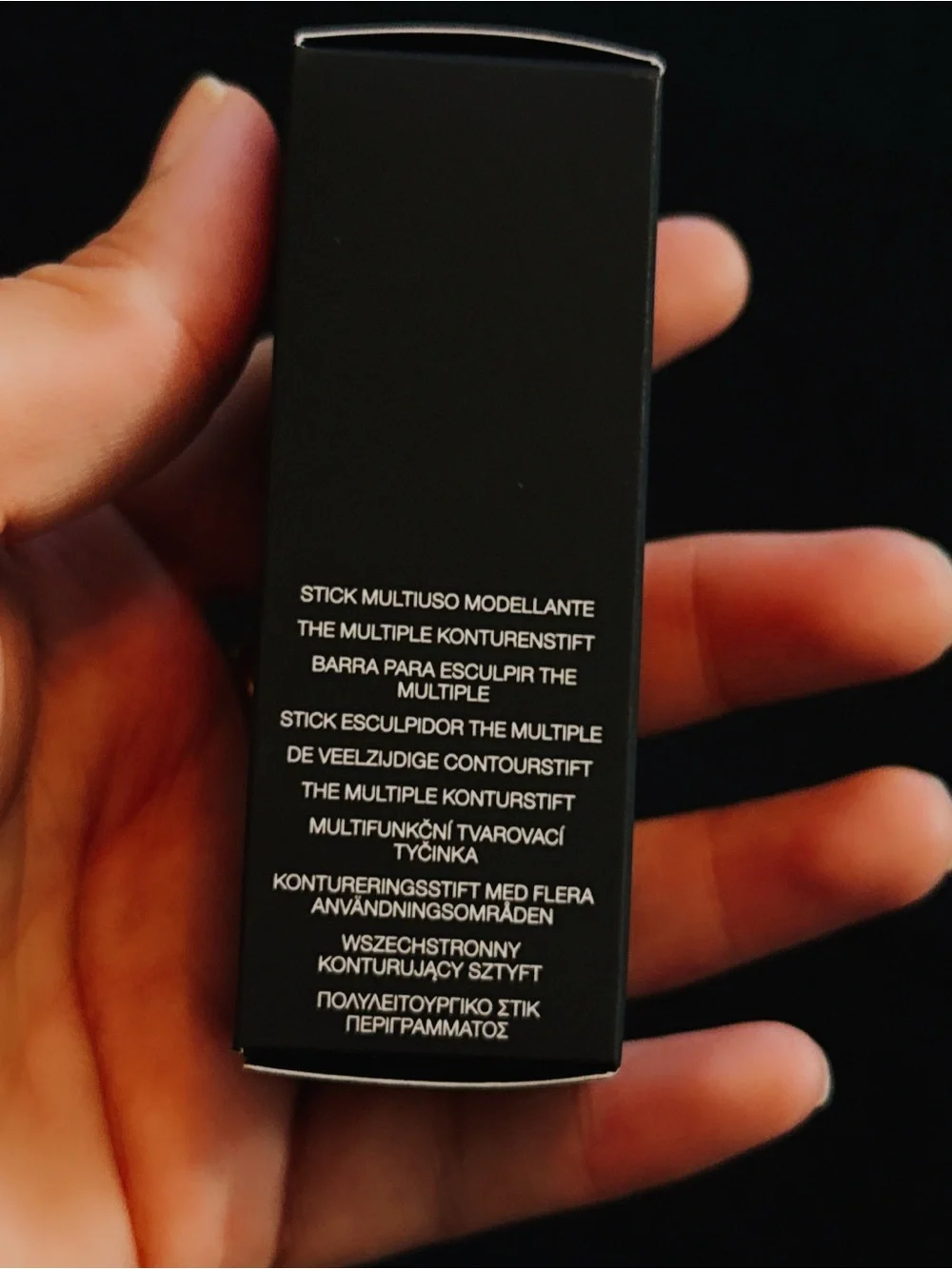 NARS Sculpting Stick Box in Black with Orange Logo
